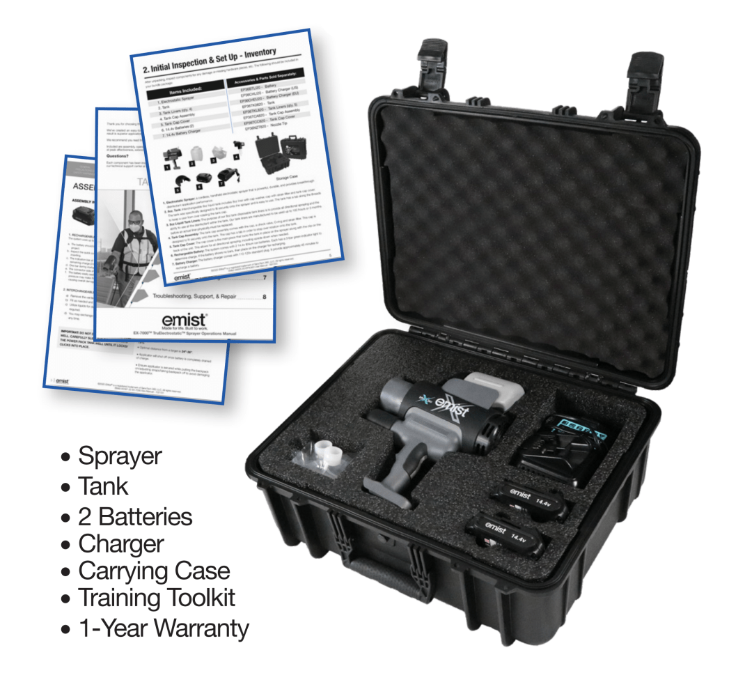 Handheld Electrostatic Disinfectant Sprayer | CleanTerra